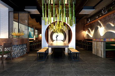 山里云米線店面空間設計